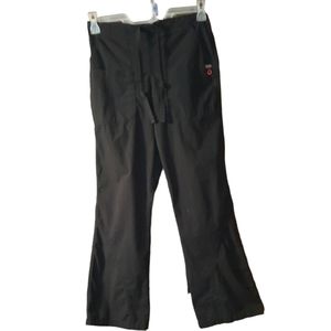 Elate Scrub Pants Nursing Vet Medical Doctor Uniform Black Drawstring Waist